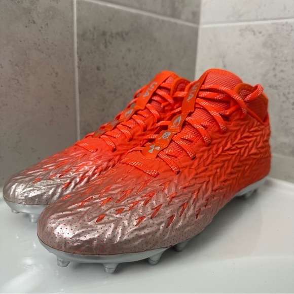 Under Armour Bright Orange Cleats Size 10 Men main image 7